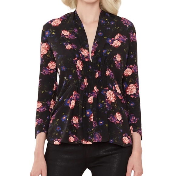 IRO Noun Floral Smock Blouse Size 34/US2 NWT - Picture 1 of 8